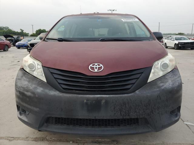 5TDKA3DC8CS009834 - 2012 TOYOTA SIENNA BASE BURGUNDY photo 5