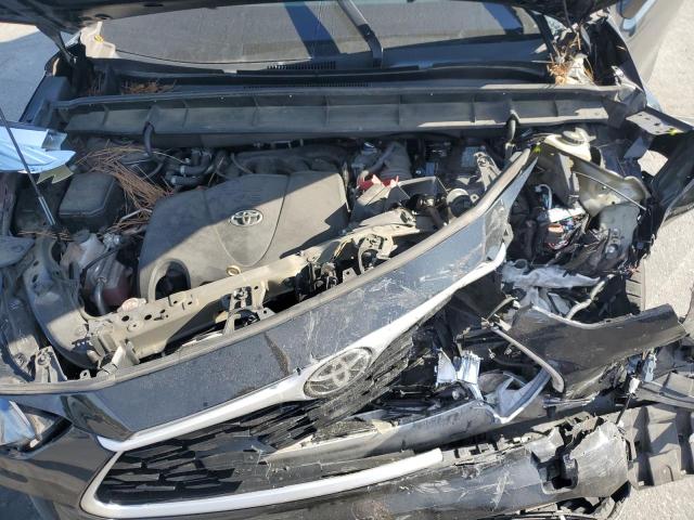 5TDGZRAH2MS043917 - 2021 TOYOTA HIGHLANDER XLE BLACK photo 12