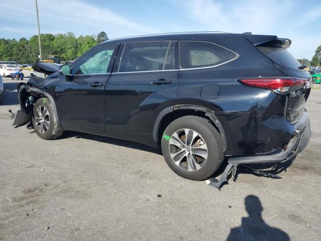 5TDGZRAH2MS043917 - 2021 TOYOTA HIGHLANDER XLE BLACK photo 2