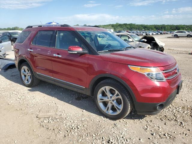 1FM5K8F83EGC47454 - 2014 FORD EXPLORER LIMITED RED photo 4