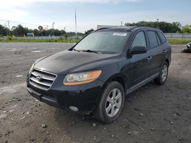 5NMSH13E08H192109 - 2008 HYUNDAI SANTA FE SE BLACK photo 1