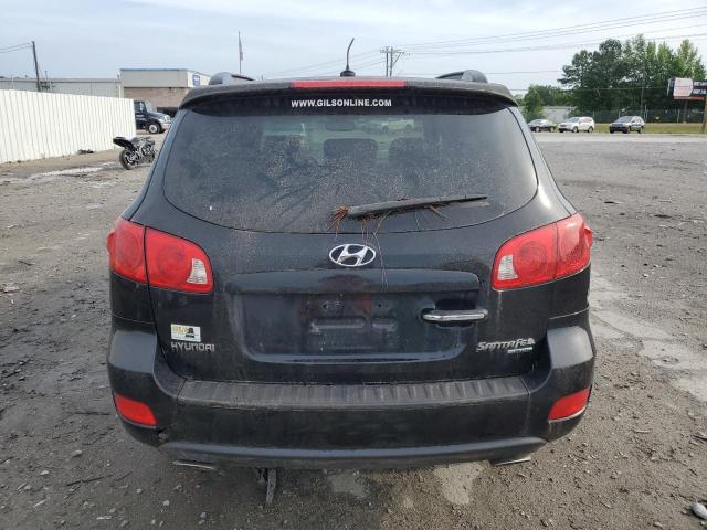 5NMSH13E08H192109 - 2008 HYUNDAI SANTA FE SE BLACK photo 6