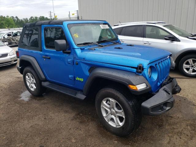 1C4HJXAGXNW200506 - 2022 JEEP WRANGLER SPORT BLUE photo 4