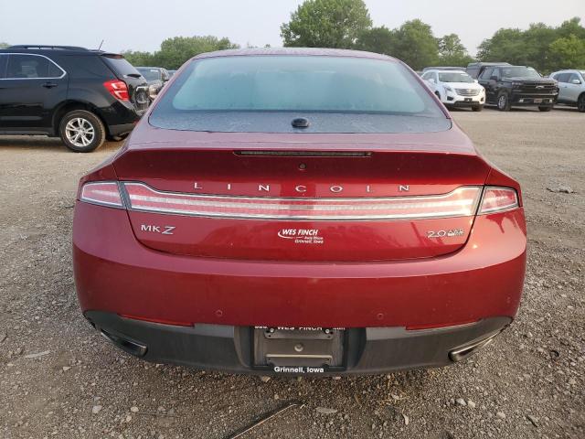 3LN6L2J99GR601777 - 2016 LINCOLN MKZ RED photo 6