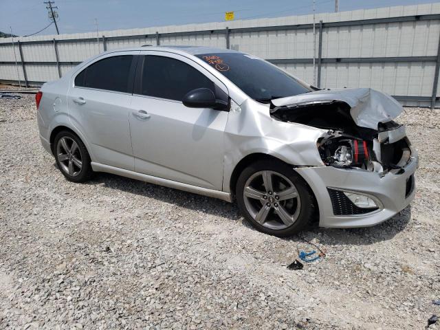 1G1JG5SB0F4164080 - 2015 CHEVROLET SONIC RS SILVER photo 4