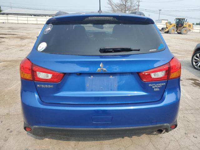 JA4AR4AW3GZ03434X - 2016 MITSUBISHI OUTLANDER SEL BLUE photo 6