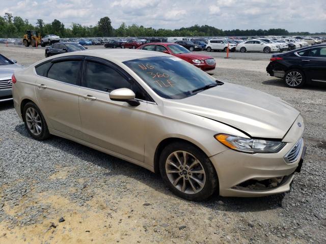 3FA6P0H70HR327894 - 2017 FORD FUSION SE GOLD photo 4