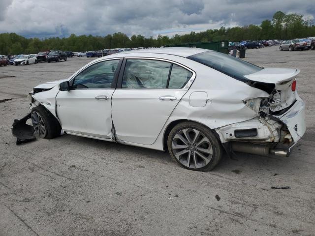 1HGCR2F55EA143630 - 2014 HONDA ACCORD SPORT WHITE photo 2