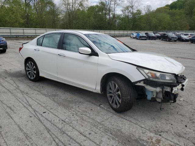 1HGCR2F55EA143630 - 2014 HONDA ACCORD SPORT WHITE photo 4