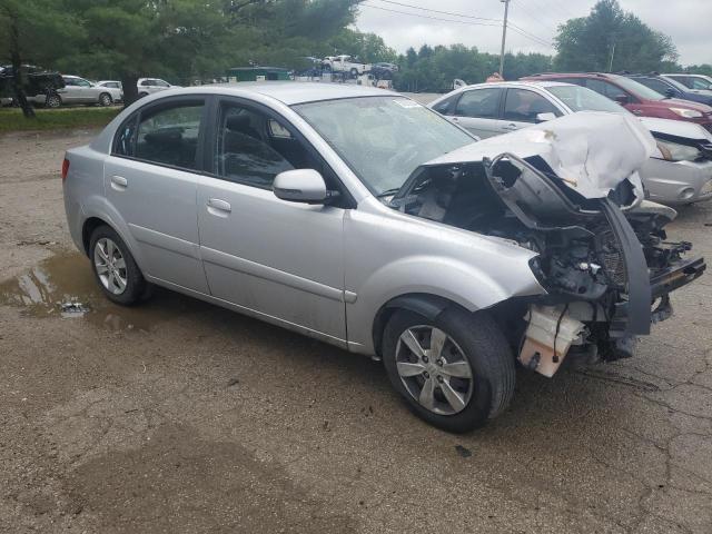 KNADH4A35A6692990 - 2010 KIA RIO LX SILVER photo 4