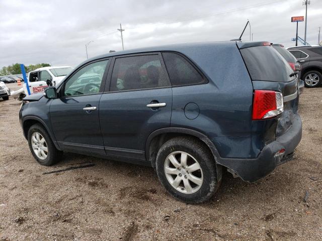 5XYKT3A18BG050392 - 2011 KIA SORENTO BASE BLUE photo 2