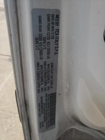 ZFBHRFAB8L6P24325 - 2020 RAM PROMASTER თეთრი ფოტო 13