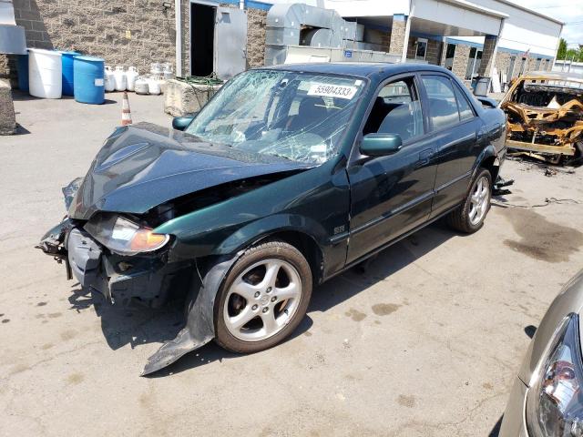 JM1BJ226110484426 - 2001 MAZDA PROTEGE LX GREEN photo 1