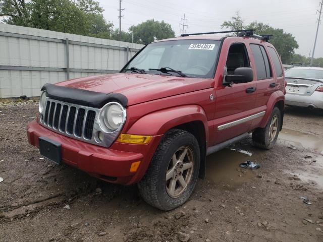 1J4GL58K47W593582 - 2007 JEEP LIBERTY LIMITED RED photo 1