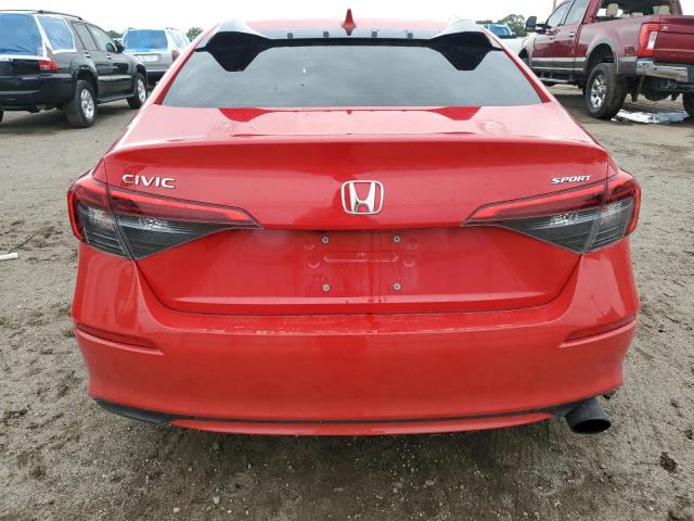 2HGFE2F55NH536960 - 2022 HONDA CIVIC SPORT წითელი ფოტო 6