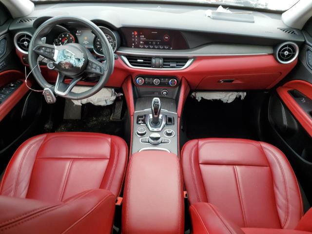 ZASPAKBN1M7D00487 - 2021 ALFA ROMEO STELVIO TI GRAY photo 8