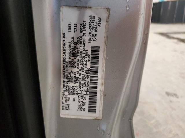 5TEWM72N31Z829050 - 2001 TOYOTA TACOMA XTRACAB 银色 照片 12