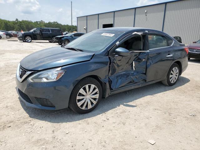 3N1AB7AP4GY235636 - 2016 NISSAN SENTRA M S BLUE photo 1