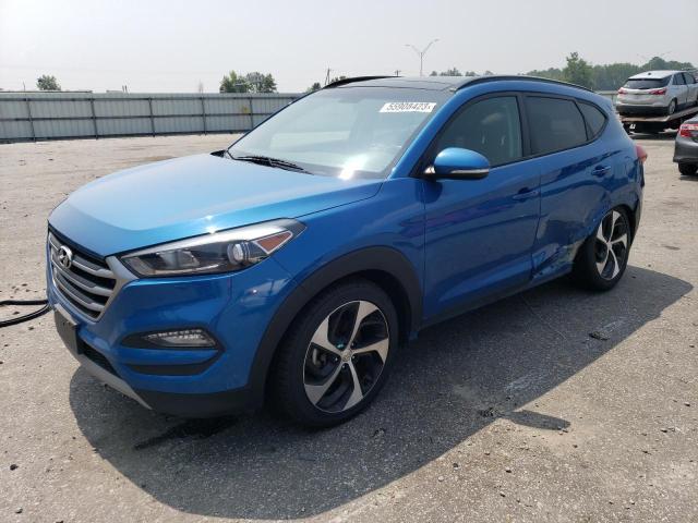 KM8J3CA2XJU783962 - 2018 HYUNDAI TUCSON VALUE BLUE photo 1