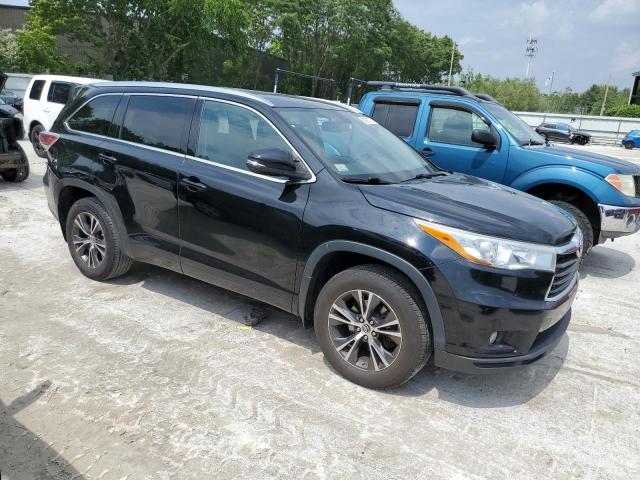 5TDJKRFH7GS253307 - 2016 TOYOTA HIGHLANDER XLE Սև լուսանկար 4