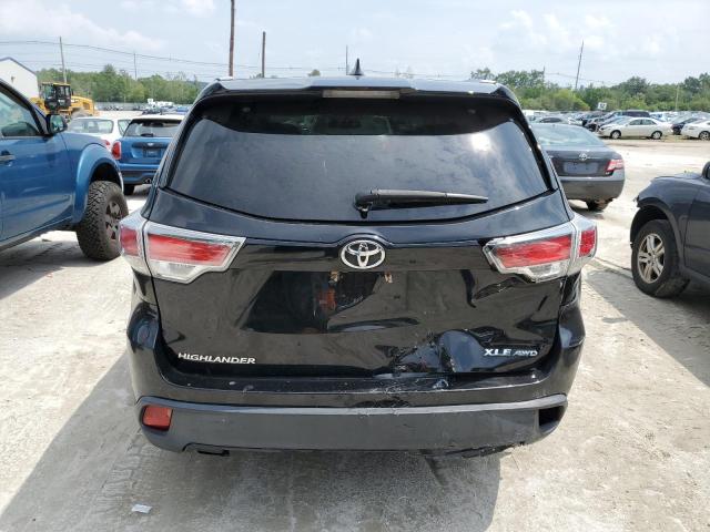 5TDJKRFH7GS253307 - 2016 TOYOTA HIGHLANDER XLE Սև լուսանկար 6
