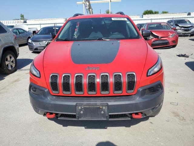 1C4PJMBS7HW639597 - 2017 JEEP CHEROKEE TRAILHAWK RED photo 5