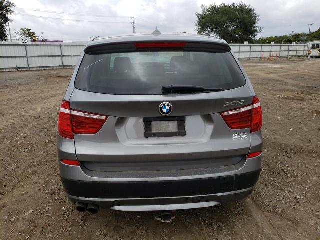 5UXWX9C5XD0A13377 - 2013 BMW X3 XDRIVE28I GRAY photo 6