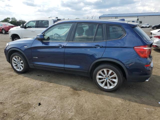 5UXWX9C52H0T10114 - 2017 BMW X3 XDRIVE28I BLUE photo 2