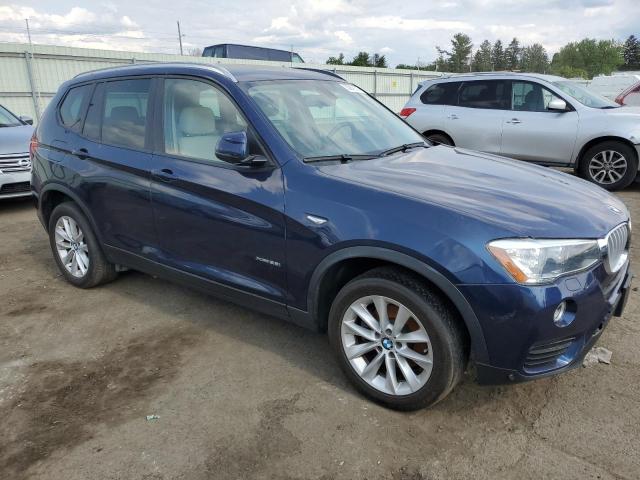 5UXWX9C52H0T10114 - 2017 BMW X3 XDRIVE28I BLUE photo 4