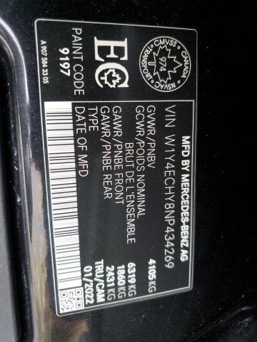 W1Y4ECHY8NP434269 - 2022 MERCEDES-BENZ SPRINTER 2500 BLACK photo 12