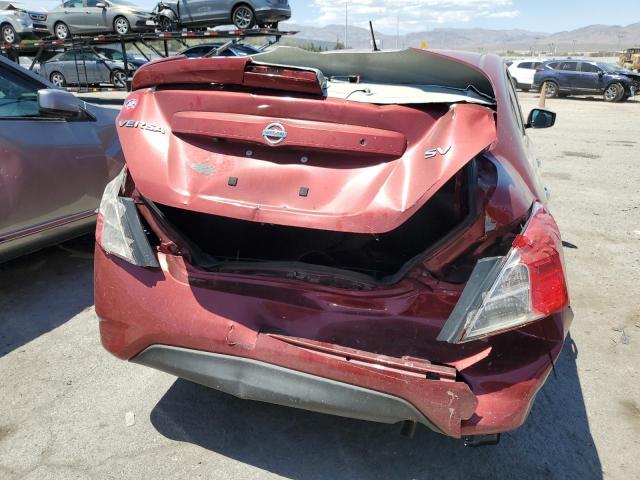 3N1CN7AP2KL835223 - 2019 NISSAN VERSA S MAROON photo 6