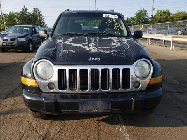 1J4GL58K26W292808 - 2006 JEEP LIBERTY LIMITED BLACK photo 5