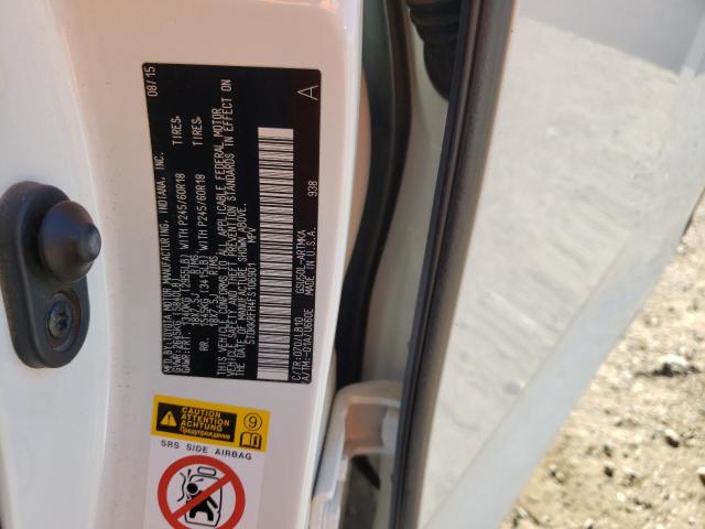 5TDKKRFH4FS106901 - 2015 TOYOTA HIGHLANDER XLE WHITE photo 13