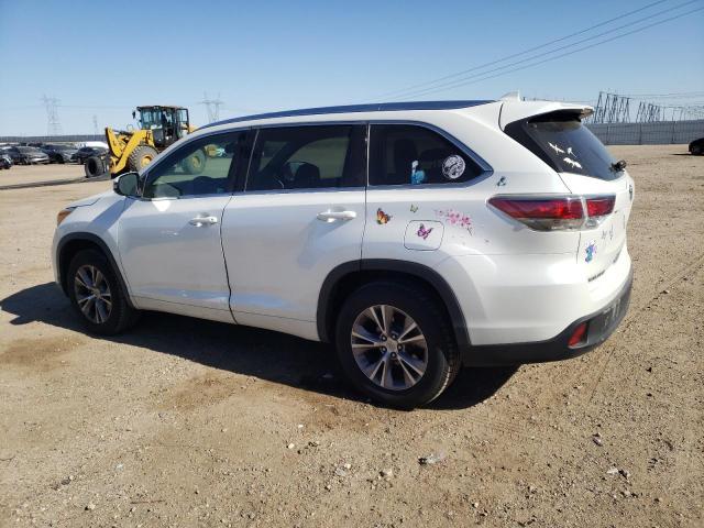 5TDKKRFH4FS106901 - 2015 TOYOTA HIGHLANDER XLE WHITE photo 2
