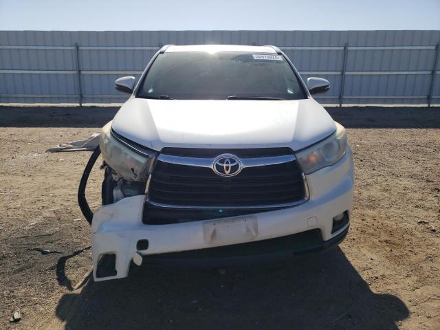 5TDKKRFH4FS106901 - 2015 TOYOTA HIGHLANDER XLE WHITE photo 5