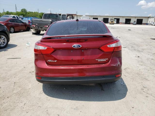 1FADP3J28EL137794 - 2014 FORD FOCUS TITANIUM RED photo 6