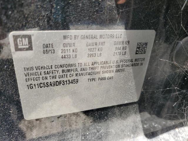 1G11C5SA9DF313459 - 2013 CHEVROLET MALIBU 1LT BLACK photo 12