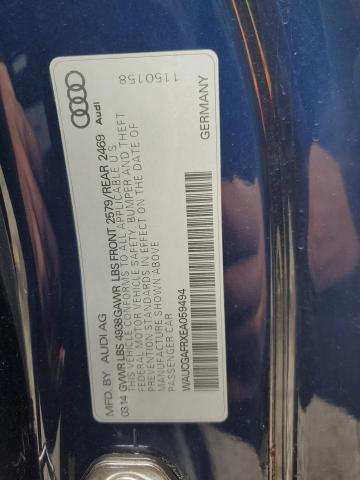 WAUCGAFRXEA059494 - 2014 AUDI S5 PREMIUM PLUS ლურჯი ფოტო 12