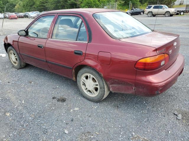 1Y1SK5283YZ418770 - 2000 CHEVROLET GEO PRIZM BASE RED photo 2