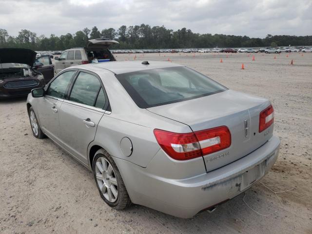 3LNHM26T77R643049 - 2007 LINCOLN MKZ SILVER photo 3