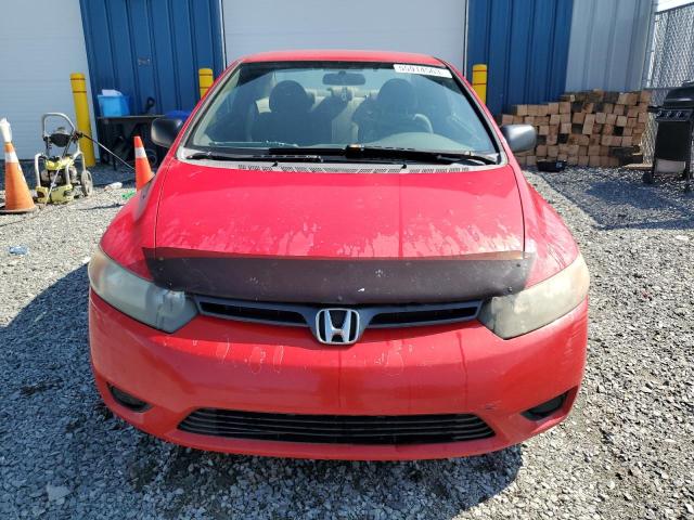 2HGFG12348H000580 - 2008 HONDA CIVIC DX-G RED photo 5