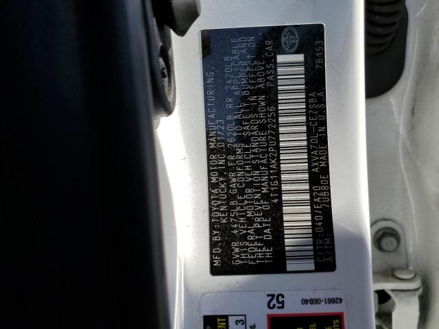 4T1G11AK2PU772256 - 2023 TOYOTA CAMRY SE NIGHT SHADE WHITE photo 12