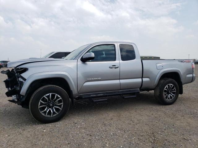 3TYSZ5AN4MT037503 - 2021 TOYOTA TACOMA ACCESS CAB ვერცხლისფერი ფოტო 1
