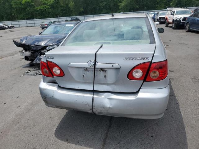 1NXBR32E76Z654239 - 2006 TOYOTA COROLLA CE SILVER photo 6