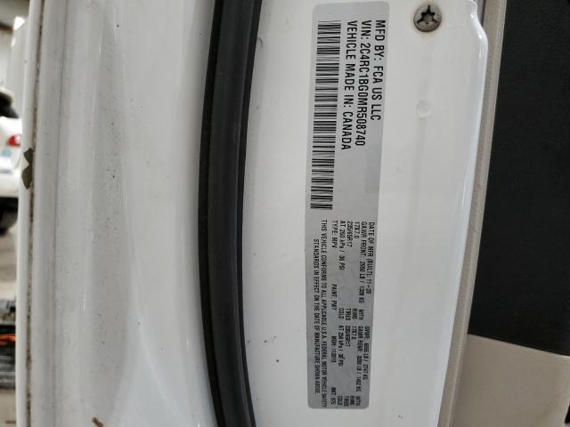 2C4RC1BG0MR508740 - 2021 CHRYSLER PACIFICA TOURING L WHITE photo 13