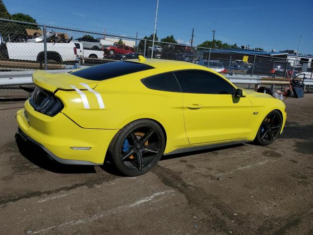 1FA6P8CF3M5148257 - 2021 FORD MUSTANG GT YELLOW photo 3