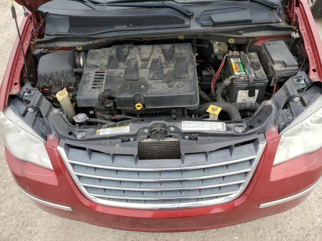 2A4RR6DX7AR193174 - 2010 CHRYSLER TOWN & COU LIMITED RED photo 12