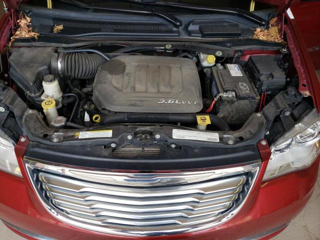 2A4RR6DG4BR615483 - 2011 CHRYSLER TOWN & COU LIMITED BURGUNDY photo 12