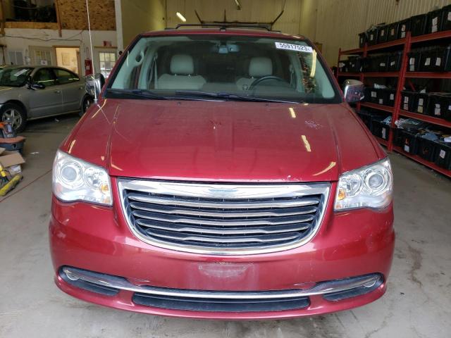 2A4RR6DG4BR615483 - 2011 CHRYSLER TOWN & COU LIMITED BURGUNDY photo 5