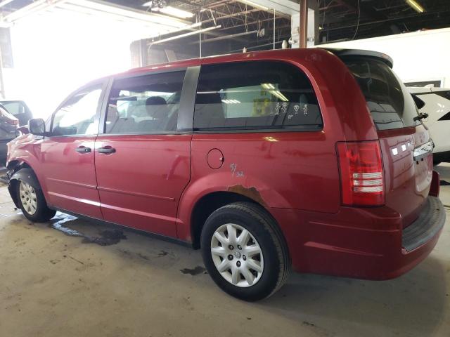 2A8HR44H18R621158 - 2008 CHRYSLER TOWN & COU LX RED photo 2